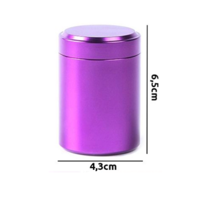 Contenedor morado aluminio hermético