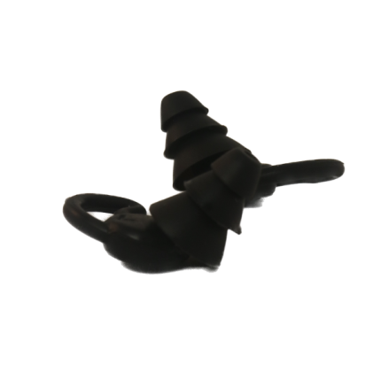 Tapones Anti-Ruido Triple Capa – Protección Auditiva con Estilo Negro.