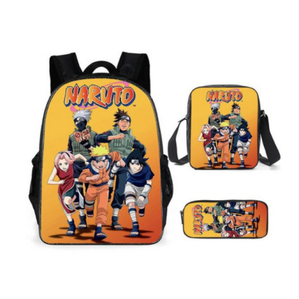 Set Mochila Naruto – Mochila + Bolso + Estuche