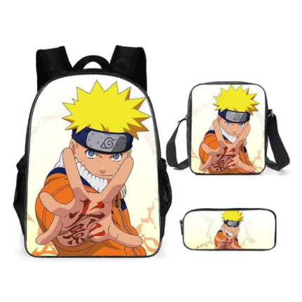 Set Mochila Naruto – Mochila + Bolso + Estuche