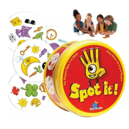 Spot it Dobble juego de cartas rapidez mental 🧠 color rojo